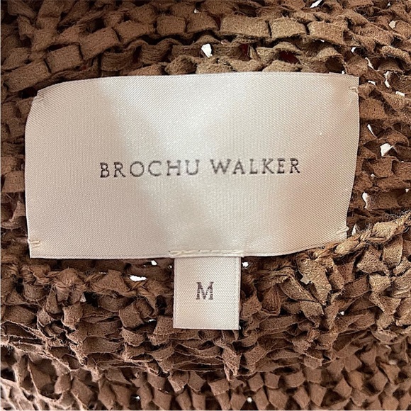 Brochu Walker Cei Sueded Ribbon Crochet Sweater Top Size Medium - Picture 8 of 12